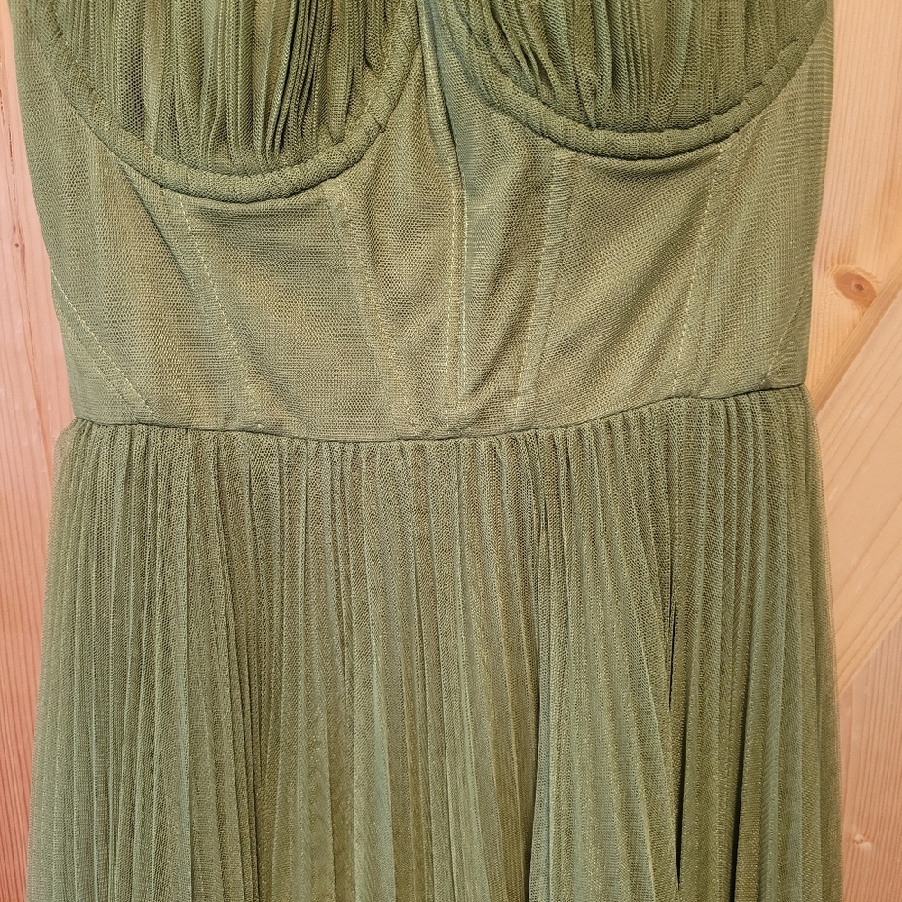 Hutch Amara Corset Pleated Midi Dress - Picture 4 of 9
